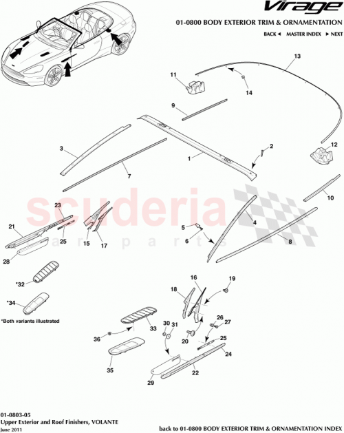 Part Diagram for Aston Martin 4G43NTC731AA