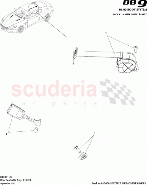 Part Diagram for Aston Martin 4G43-611B68-CFW