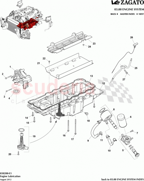 Part Diagram for Aston Martin AD23-6686-AA