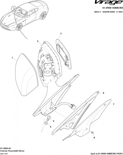 Part Diagram for Aston Martin CG43-17682-BA