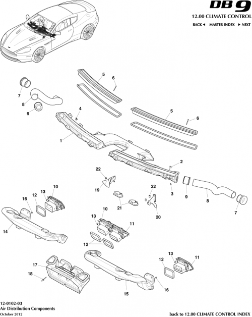 Part Diagram for Aston Martin FD43-046B30-BA