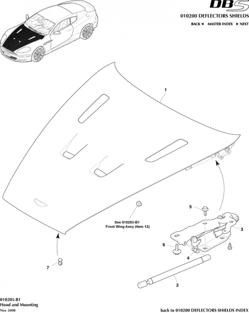 Part Diagram for Aston Martin 8D33-16612-AF