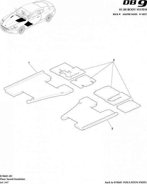 Part Diagram for Aston Martin 4G43-11455-BC