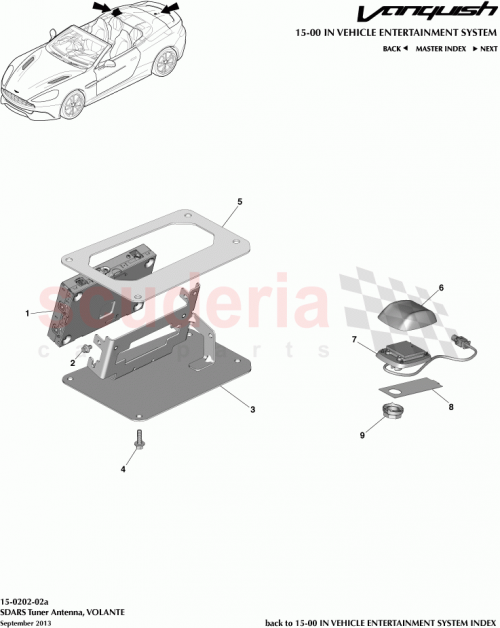 Part Diagram for Aston Martin DG43-19C156-AA