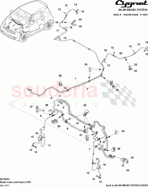 Part Diagram for Aston Martin 90949-01D52