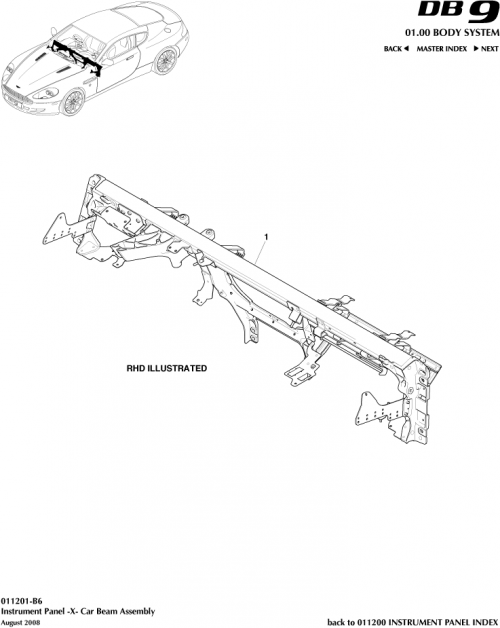 Part Diagram for Aston Martin 8G43-044B51-AD