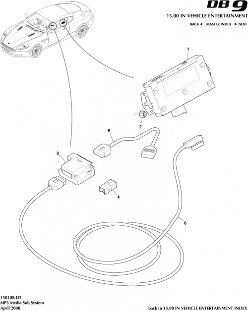 Part Diagram for Aston Martin 8G43-19C166-AA