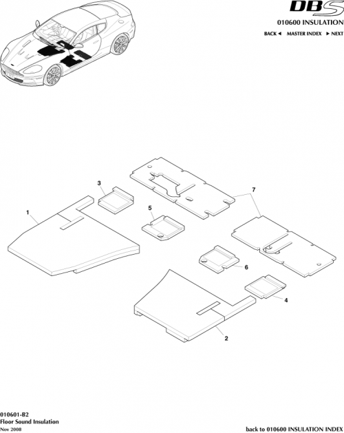 Part Diagram for Aston Martin 4G43-111C73-AD