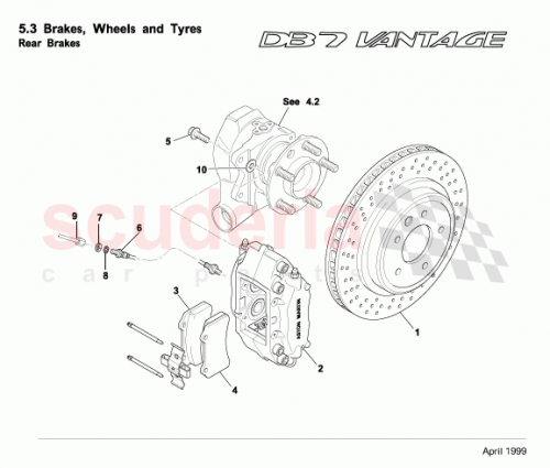 Part Diagram for Aston Martin 30122657AA