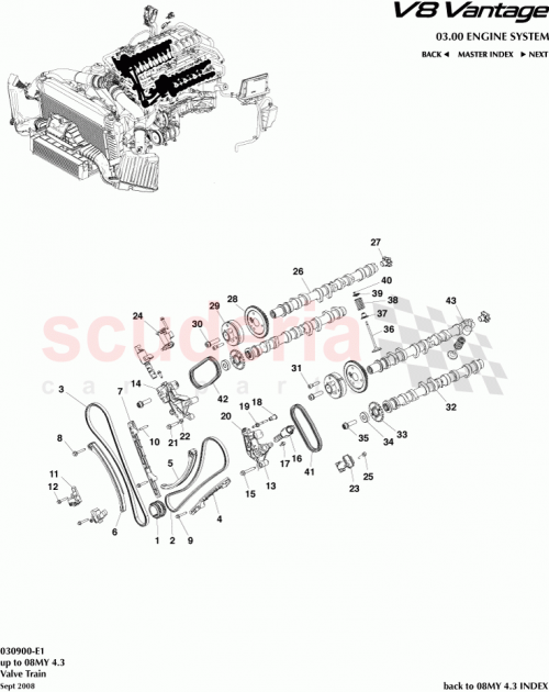 Part Diagram for Aston Martin 6G33-6M288-AC