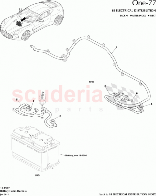 Part Diagram for Aston Martin AY93-14300-BA