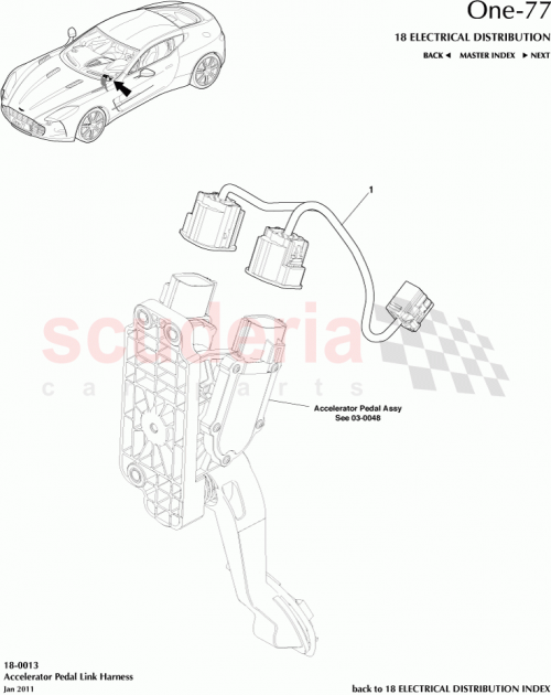 Part Diagram for Aston Martin AY93-9137-BB