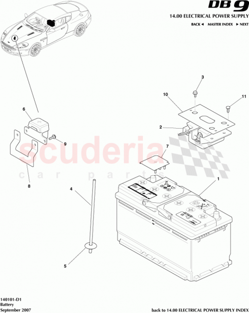 Part Diagram for Aston Martin 1R12-372635-AA