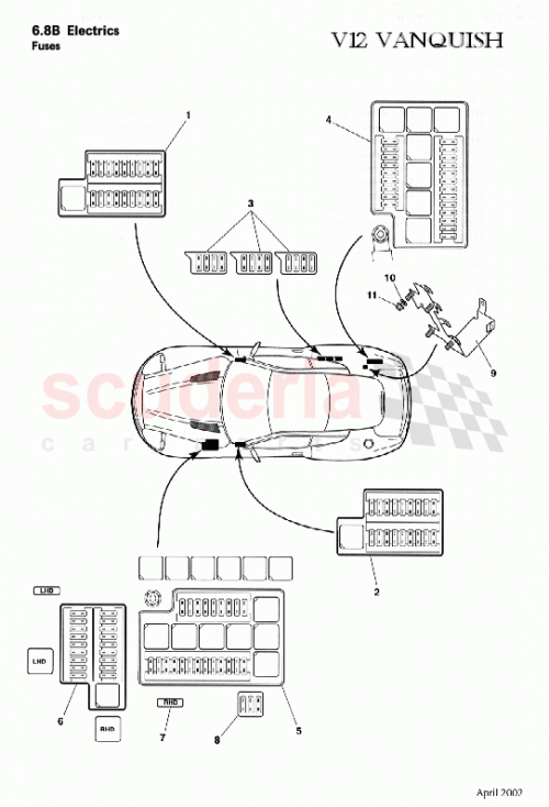 Part Diagram for Aston Martin 3R12-370534-AA