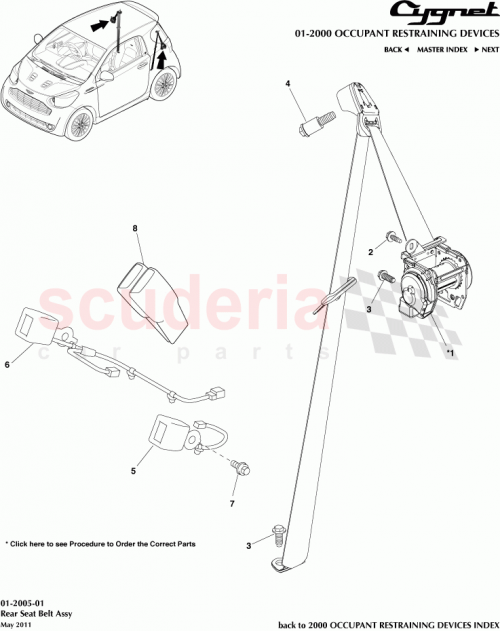 Part Diagram for Aston Martin 73370-74062-C0