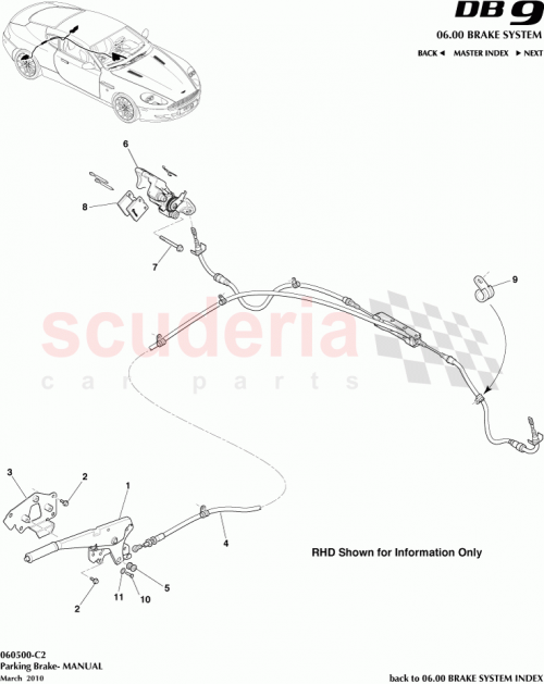 Part Diagram for Aston Martin 4G43-2C564-CA