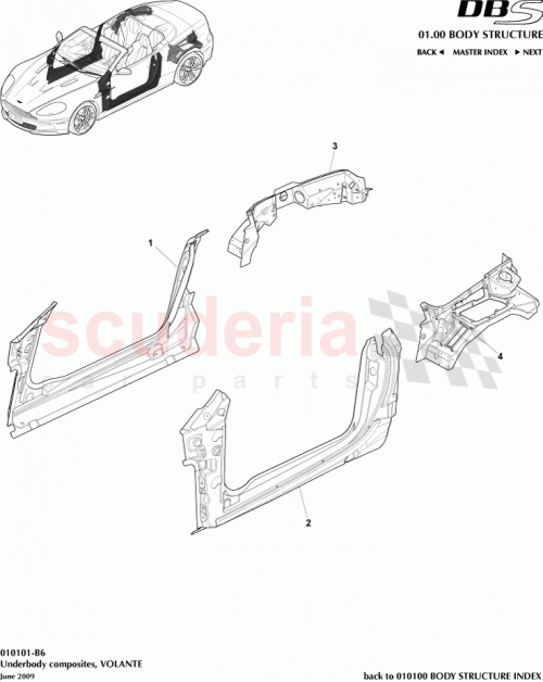 Part Diagram for Aston Martin AD33-L41039-AB