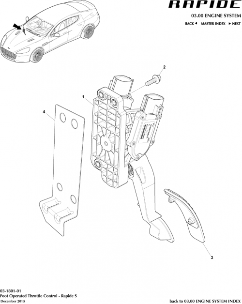 Part Diagram for Aston Martin FD43-9F836-AA