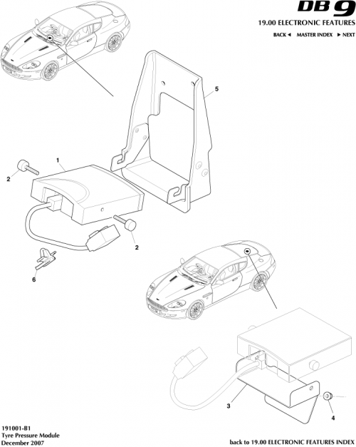 Part Diagram for Aston Martin 8G43-370807-BA