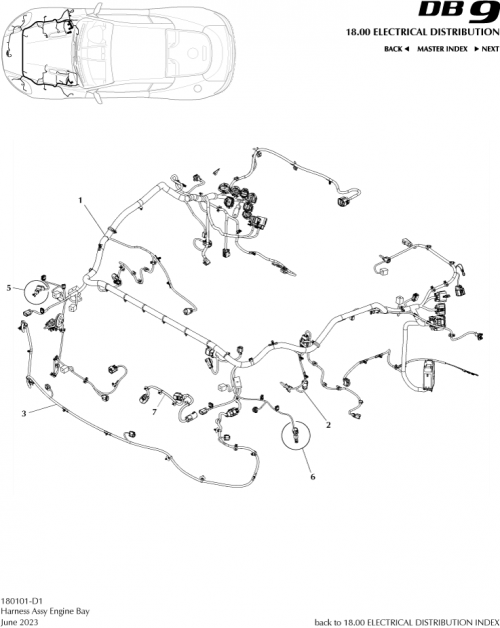 Part Diagram for Aston Martin 4G43-14290-DA
