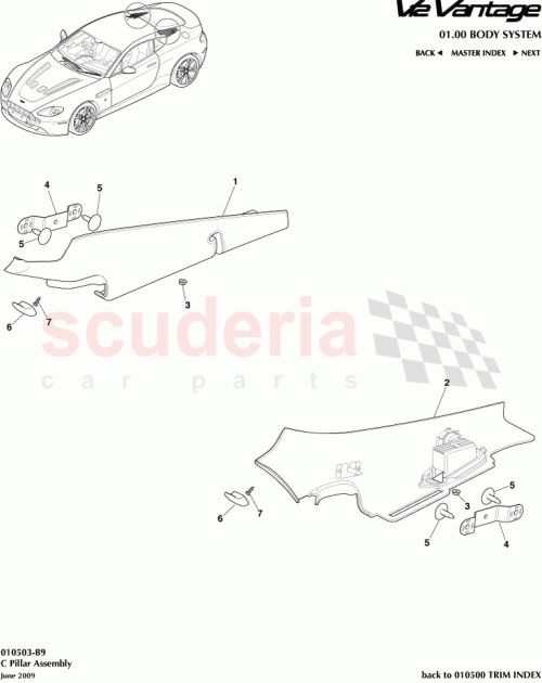 Part Diagram for Aston Martin 8G33-68271-ABW