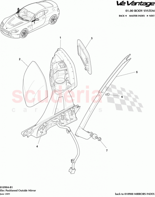 Part Diagram for Aston Martin 6G33-C262A36-AC