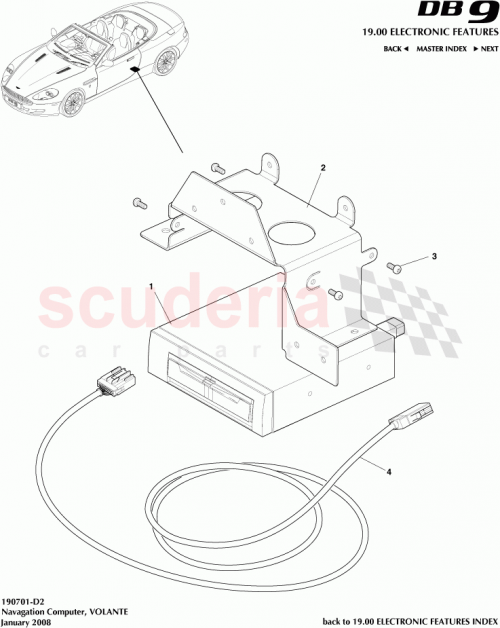 Part Diagram for Aston Martin 4G43-10E898-CC
