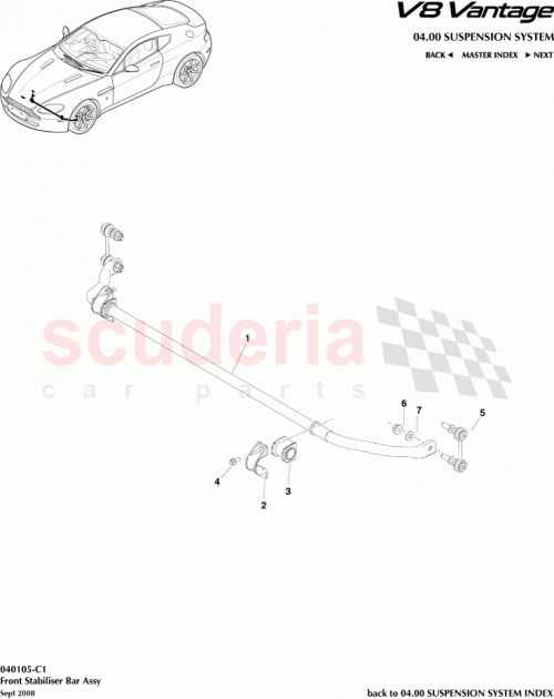 Part Diagram for Aston Martin 4G335494AB