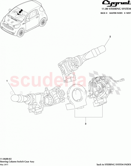 Part Diagram for Aston Martin 84140-42111