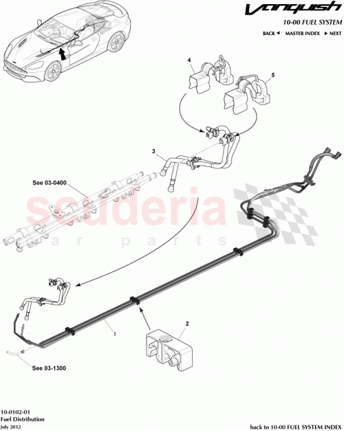 Part Diagram for Aston Martin CD33-9S284-AF