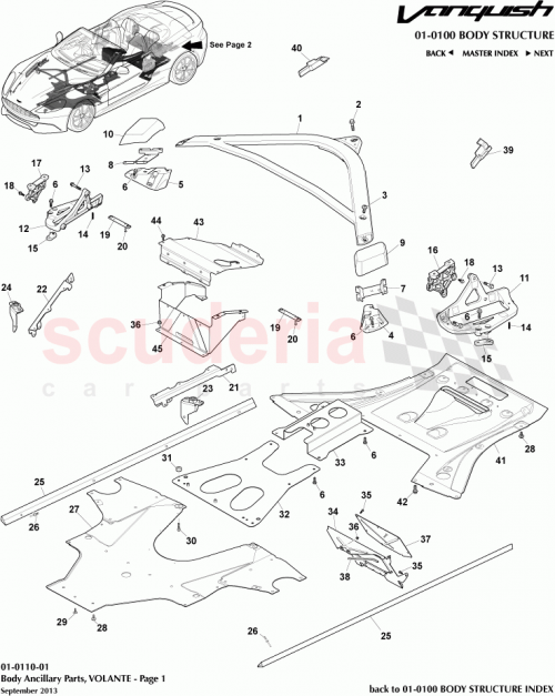 Part Diagram for Aston Martin ED33-10N660-AA