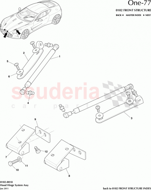 Part Diagram for Aston Martin 12023-09-6004-AA