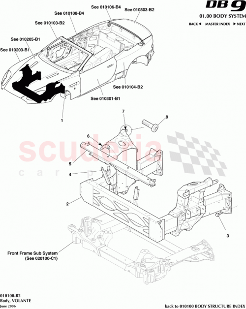 Part Diagram for Aston Martin 8G43-LSA01-GA