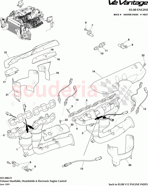 Part Diagram for Aston Martin 707068