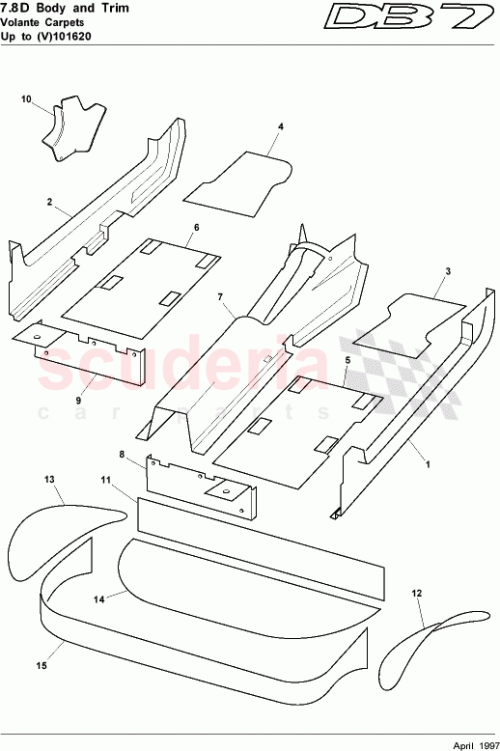 Part Diagram for Aston Martin 8384658/XXX