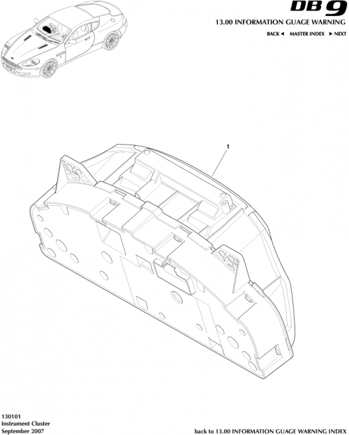 Part Diagram for Aston Martin 701563