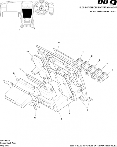 Part Diagram for Aston Martin TY83-10880-AA