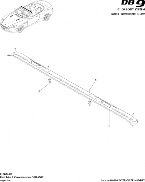 Part Diagram for Aston Martin 4G43-L03065-AC