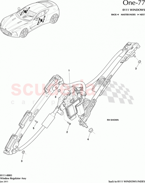 Part Diagram for Aston Martin 12023-09-0005-AA