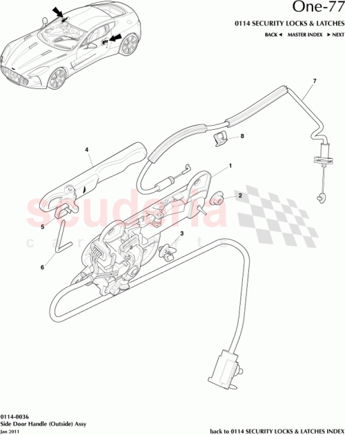 Part Diagram for Aston Martin 12030-09-0036-AD