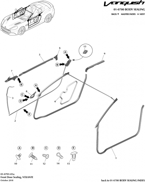 Part Diagram for Aston Martin 4G43-L29731-AA