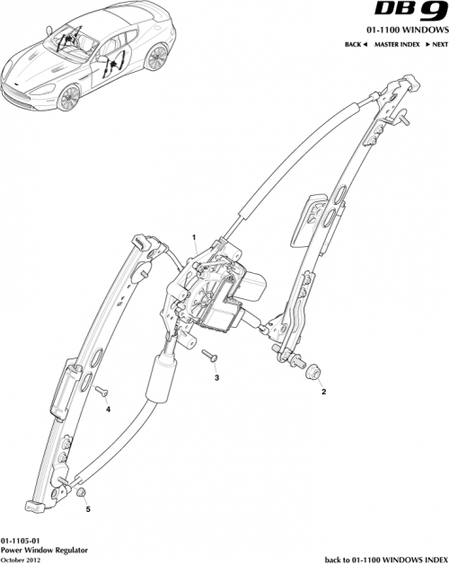Part Diagram for Aston Martin 703160