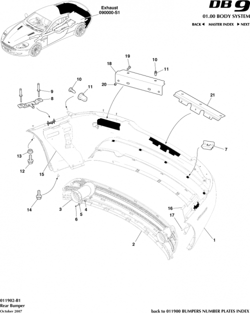 Part Diagram for Aston Martin AG43-40412-AA