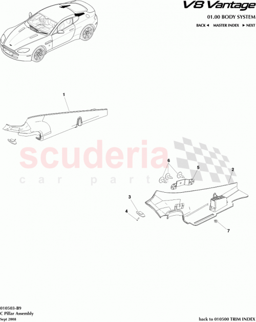 Part Diagram for Aston Martin 6G33-68270-CBW