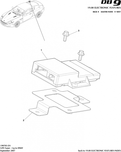 Part Diagram for Aston Martin 4G43-37-10915