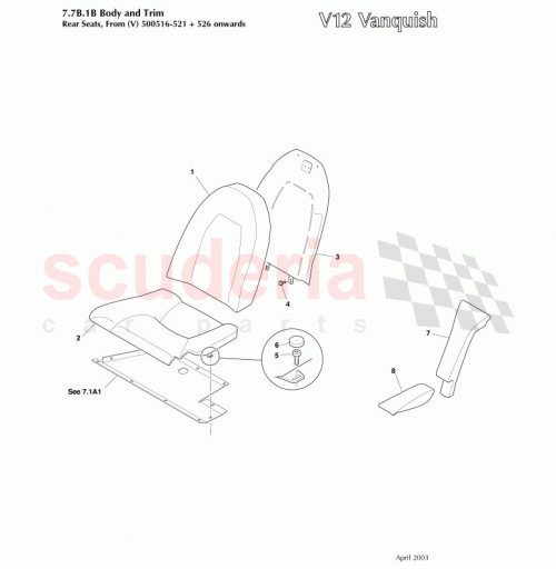 Part Diagram for Aston Martin 1R12745760AAW