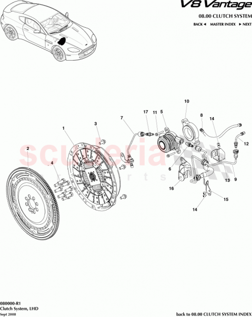 Part Diagram for Aston Martin 703186