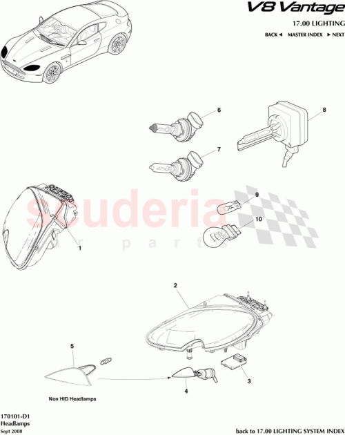 Part Diagram for Aston Martin BG33-13W029-AD