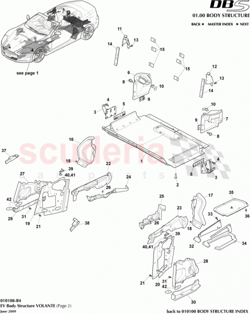 Part Diagram for Aston Martin 6G33-18A000-AD