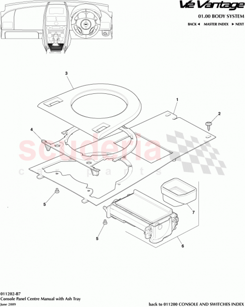 Part Diagram for Aston Martin CD23-7Z289-BA